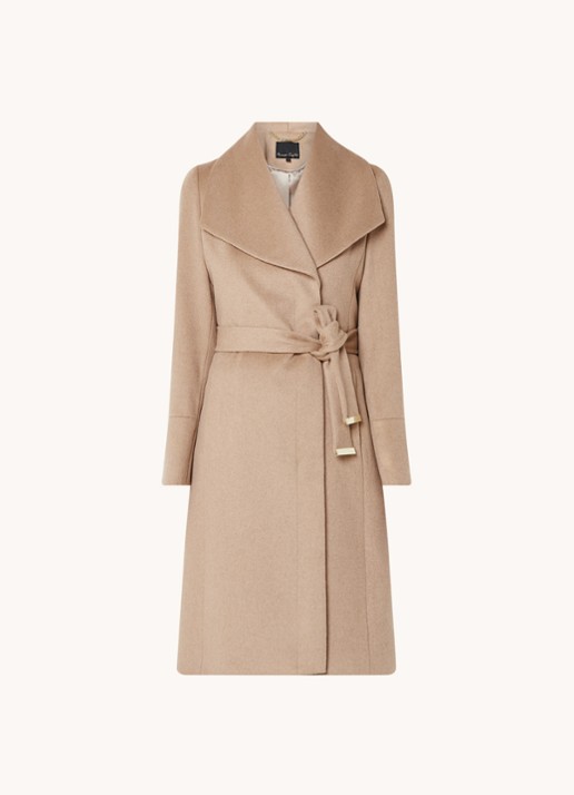 Phase Eight Nicci Wool Coat Camel 08 - voorkant 9 camel