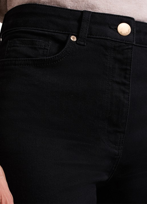 Phase Eight Olivia high waist bootcut Jeans met steekzakken - detail 4 zwart