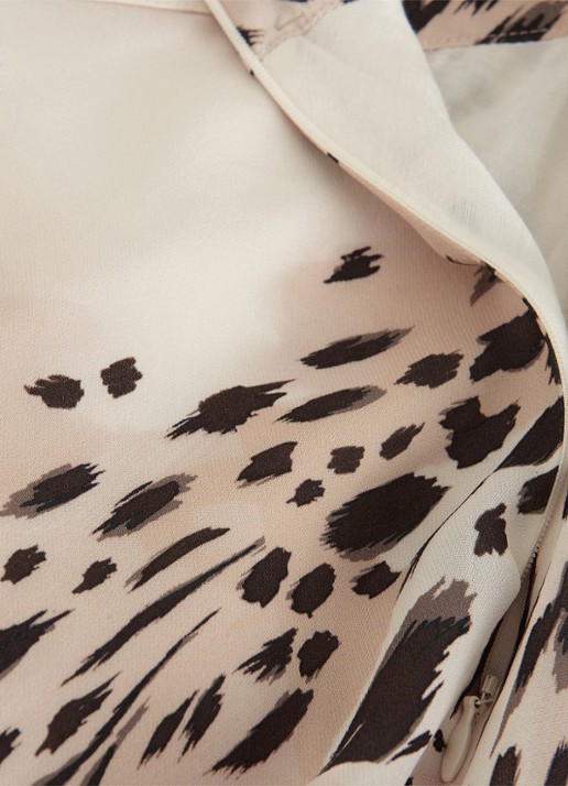 Phase Eight Orla maxi rok met dierenprint - detail 4 creme