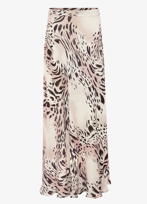 Phase Eight Orla maxi rok met dierenprint - voorkant 5 creme