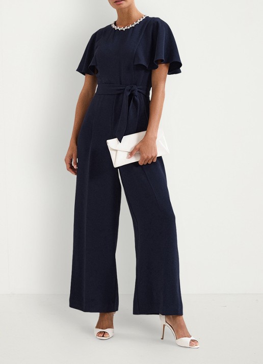 Phase Eight Orwen jumpsuit met strikceintuur