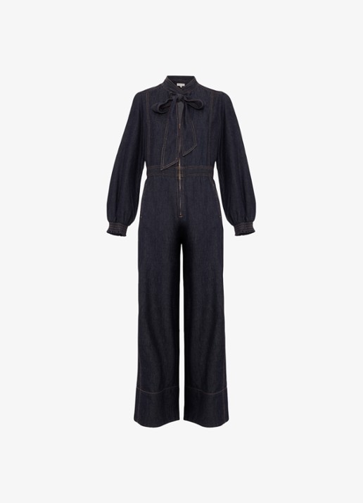 Phase Eight Patricia wide fit jumpsuit met strikkraag