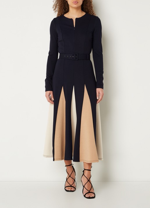 Phase Eight Paula midi jurk met ceintuur