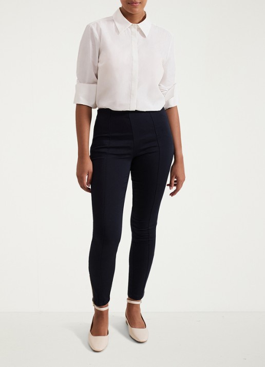 Phase Eight Petite Amina high waist cropped skinny broek - voorkant 2 indigo