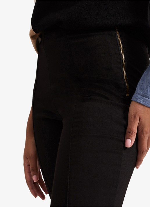 Phase Eight Petite Amina high waist cropped skinny fit broek - detail 5 zwart