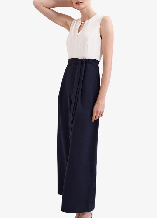 Phase Eight Petite Brylee wide fit jumpsuit met strikceintuur