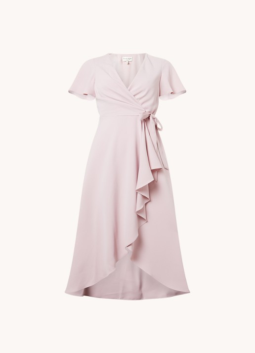 Phase Eight Petite Julissa midi wikkeljurk met strikceintuur