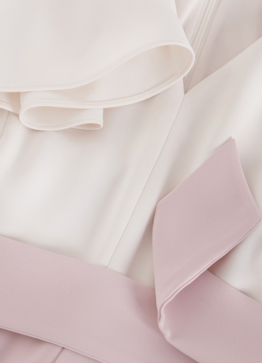 Phase Eight Petite Kallie wide fit jumpsuit met steekzakken en strikceintuur - detail 8 oudroze