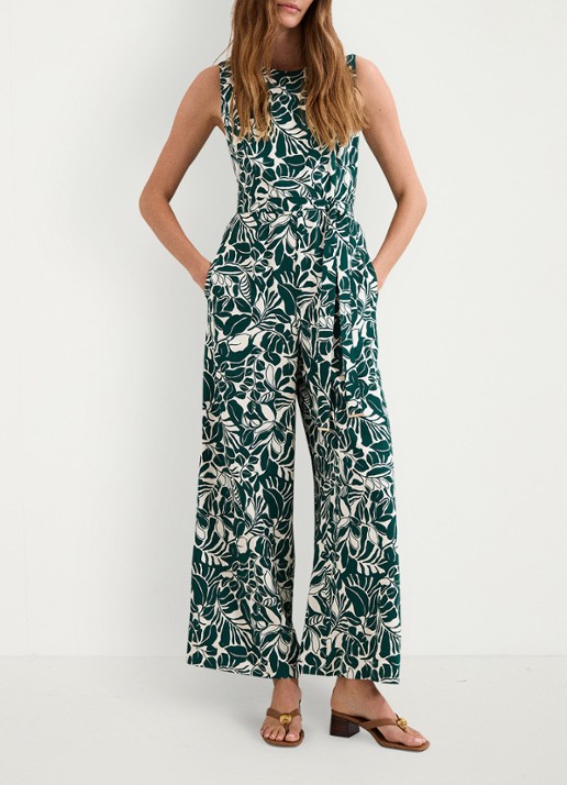Phase Eight Petite Marta Jumpsuit - voorkant 8 groen