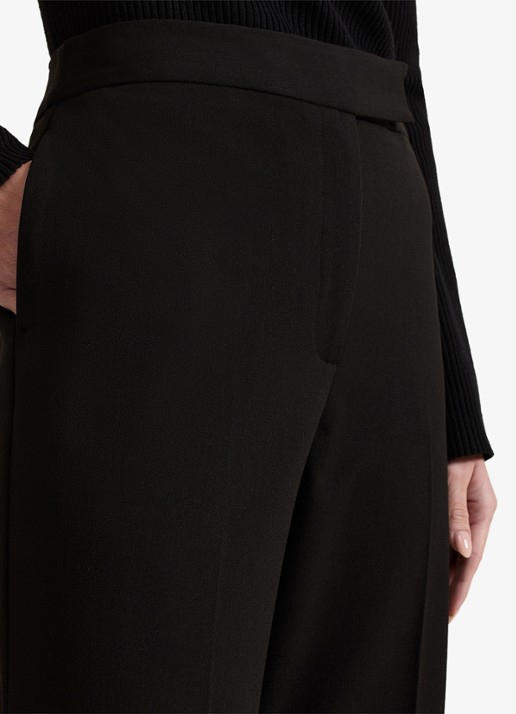 Phase Eight Petite Trixie mid waist straight fit pantalon met steekzakken - detail 5 zwart