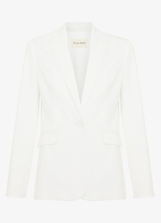 Phase Eight Petite Ulrica blazer met klepzakken - voorkant 5 wit