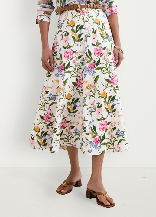 Phase Eight Piper midi rok met bloemenprint