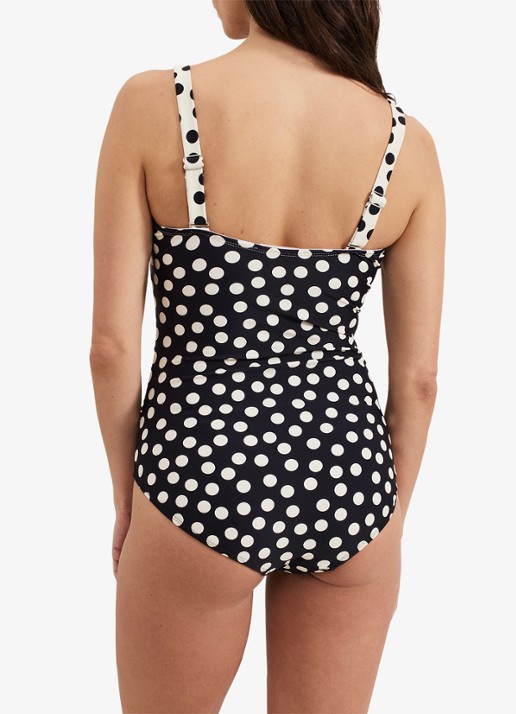 Phase Eight Polka badpak met stippenprint - achterkant ivoor