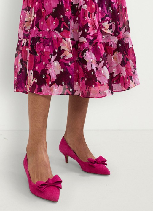 Phase Eight Pump met strikdetail - detail 6 roze