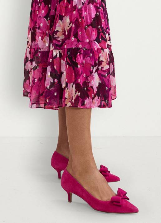 Phase Eight Pump met strikdetail - detail 7 roze