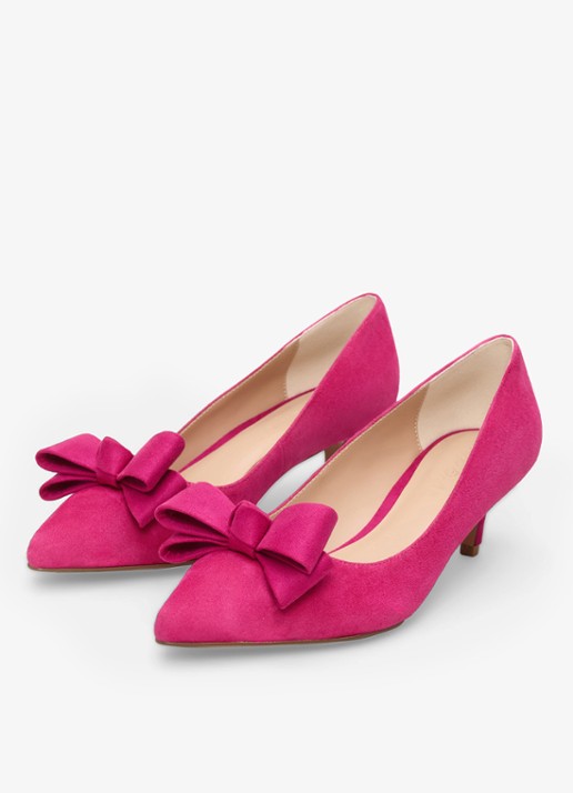Phase Eight Pump met strikdetail - voorkant 2 roze