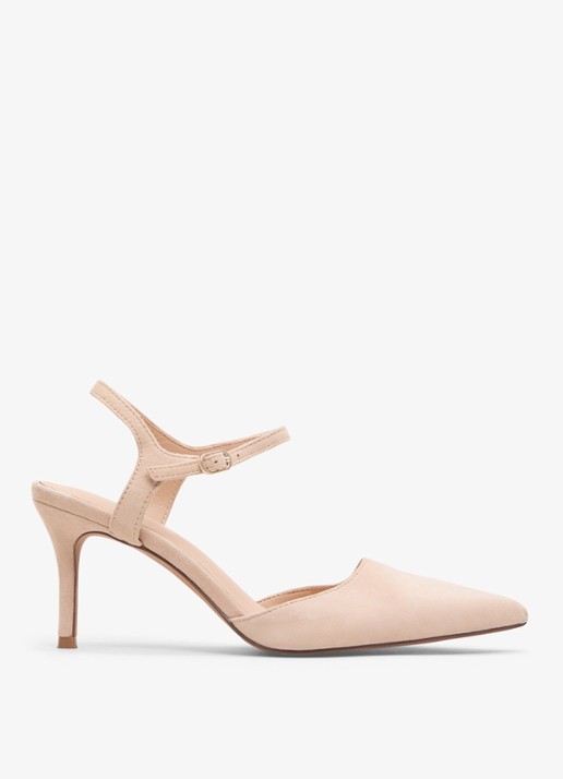 Phase Eight Pump van geitensuède - voorkant 6 beige