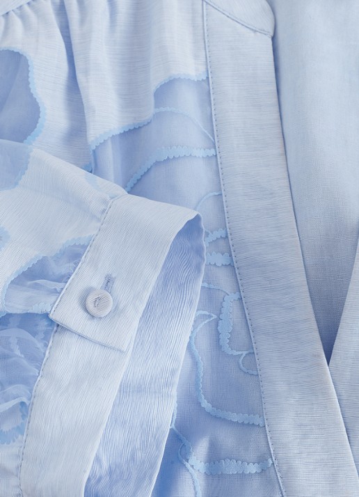 Phase Eight Queenie midi tuniekjurk met strikceintuur - detail 5 blue
