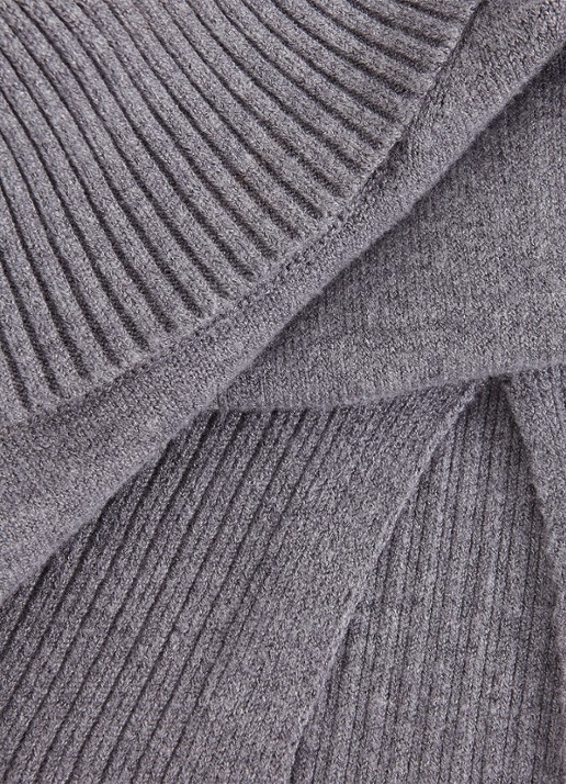 Phase Eight Rachelle fijngebreide spencer met col - detail 5 grijsmele