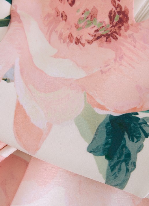 Phase Eight Rakhi Scuba Floral midi jurk met print - detail 8 oudroze