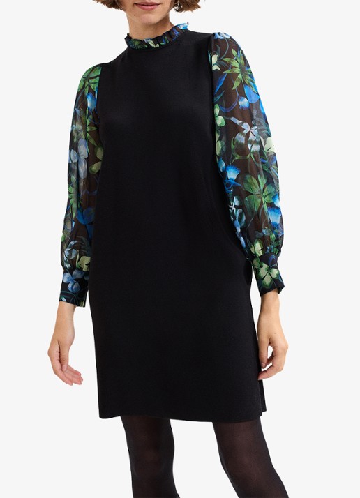 Phase Eight Ramona midi jurk met ballonmouw en bloemenprint
