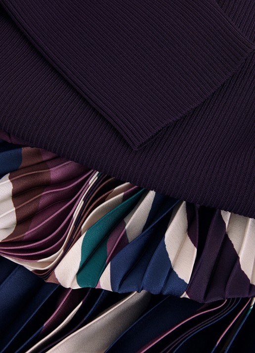 Phase Eight Riley midi jurk met grafische print - detail 8 paars