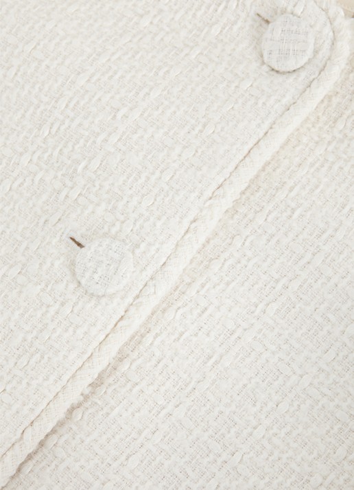 Phase Eight Ripley jack van bouclé met steekzakken - detail 6 ivoor