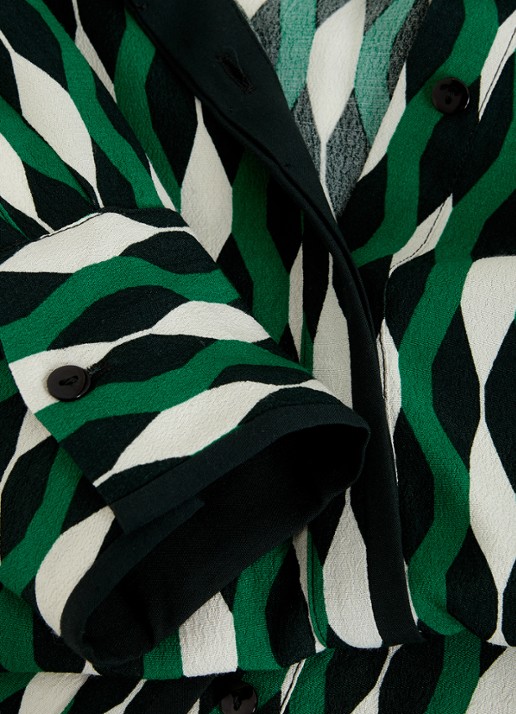 Phase Eight Rita blouse met grafische print - detail 7 groen