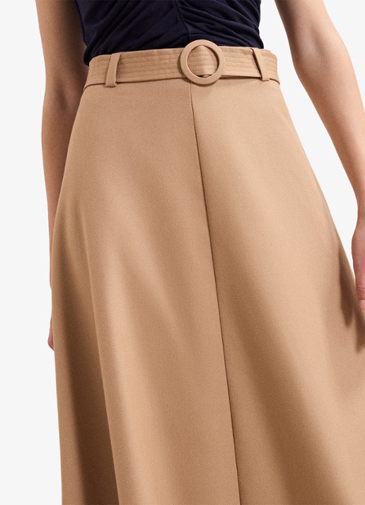 Phase Eight  Rochelle midi rok met ceintuur - detail 5 camel