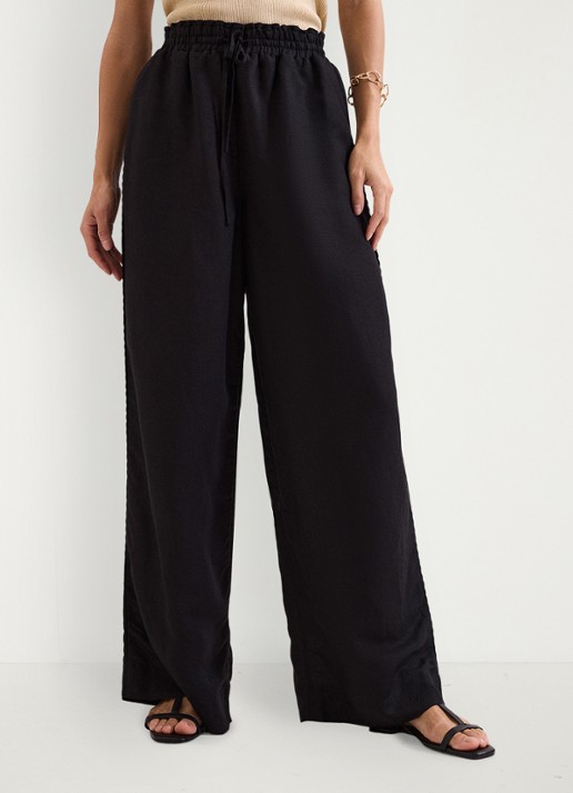 Phase Eight Rowan high waist palazzo broek in linnenblend met steekzakken