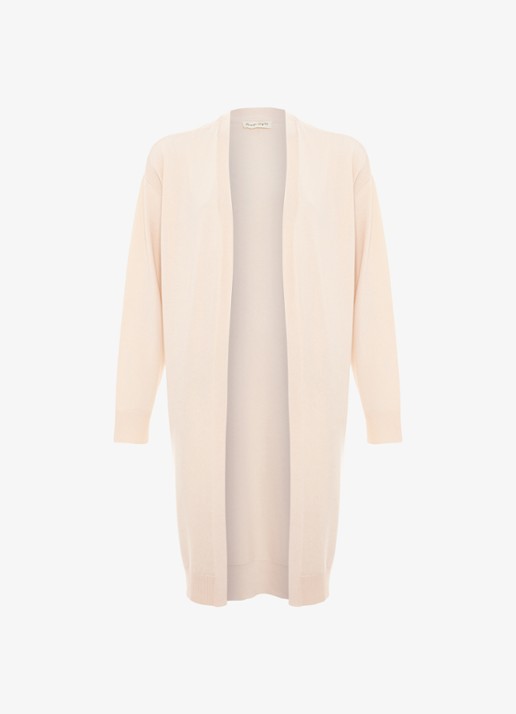 Phase Eight Sabrina fijngebreid vest  - voorkant 5 ivoor