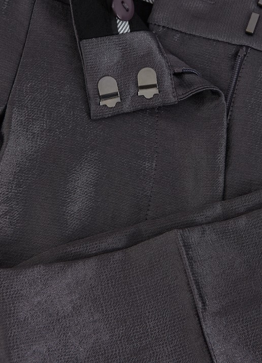 Phase Eight Sade straight fit high waist pantalon met steekzakken  - detail antraciet