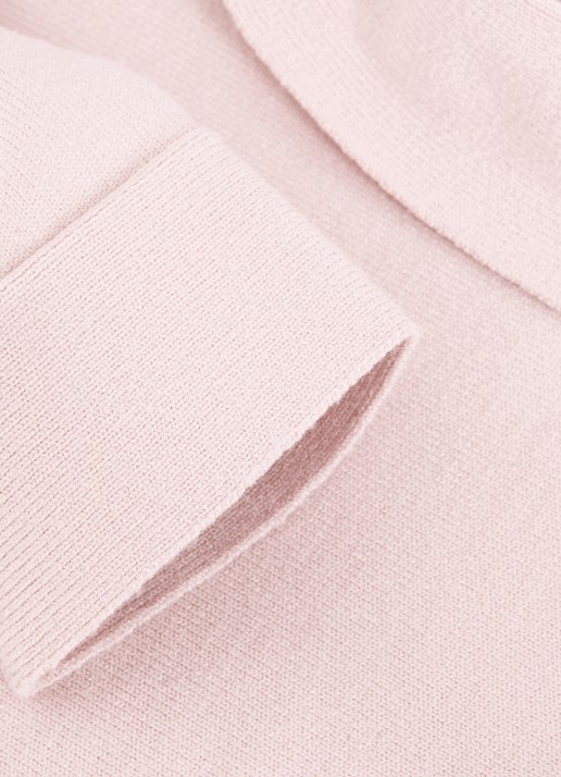 Phase Eight Salima fijngebreide trui met driekwart mouw - detail 5 roze