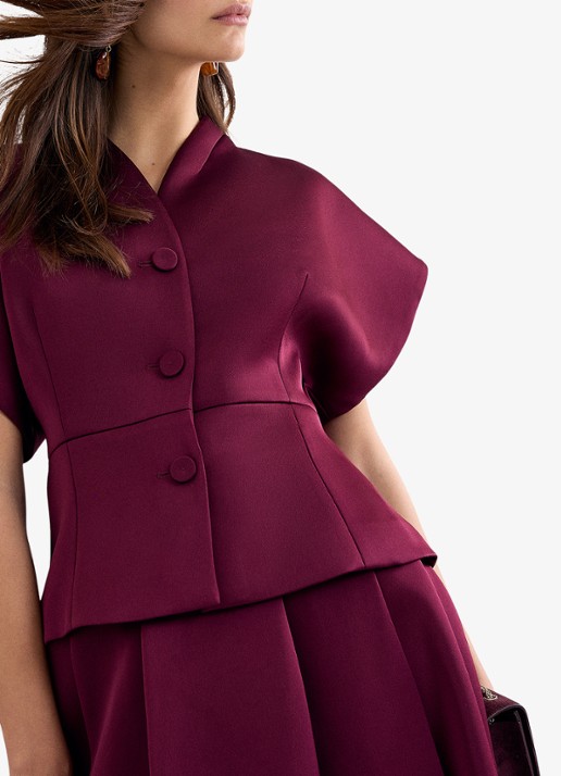 Phase Eight Sally getailleerde blazer van satijn