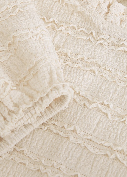 Phase Eight Samiha top met structuur  - detail 8 gebroken wit