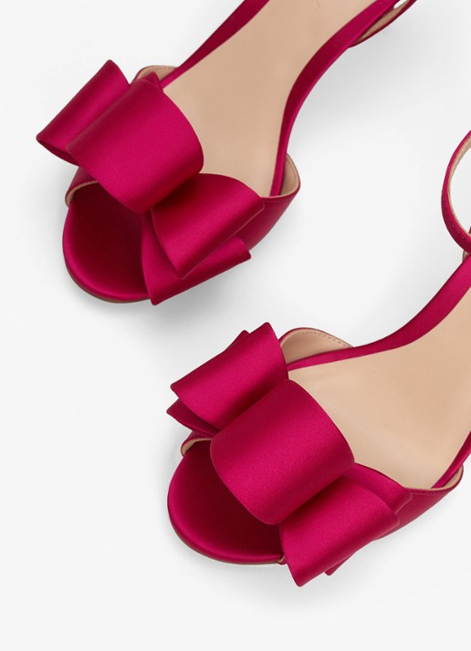 Phase Eight Sandaal met strikdetail - achterkant 6 roze
