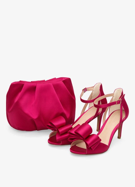 Phase Eight Sandaal met strikdetail - detail 2 roze