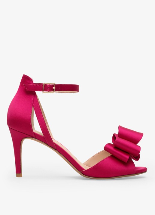 Phase Eight Sandaal met strikdetail - voorkant 7 roze