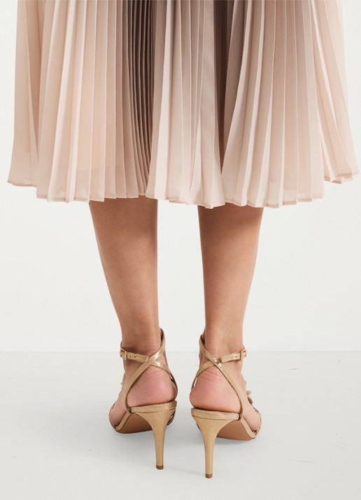 Phase Eight Sandalette met glitter - achterkant 7 goud
