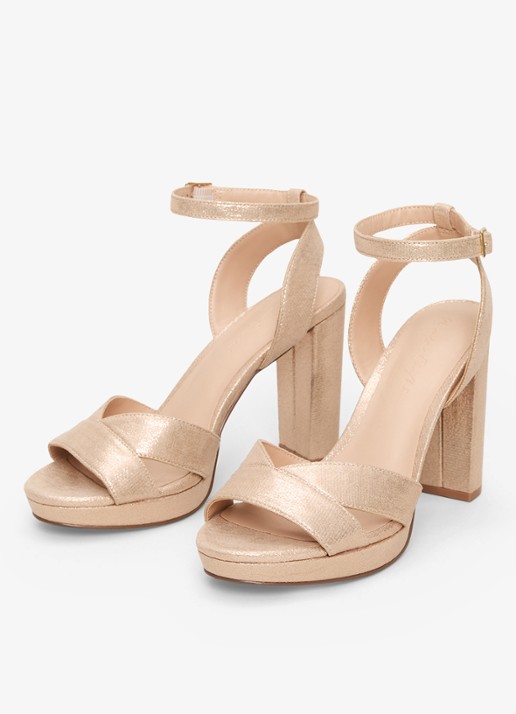 Phase Eight Sandalette met glitter - detail 4 lichtroze