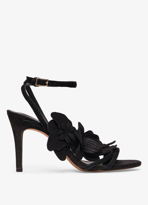 Phase Eight Sandalette van geitensuède met applicatie