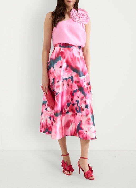 Phase Eight Sandalette van geitensuède met applicatie - detail 4 roze