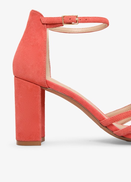 Phase Eight Sandalette van geitensuède  - detail 5 oranje