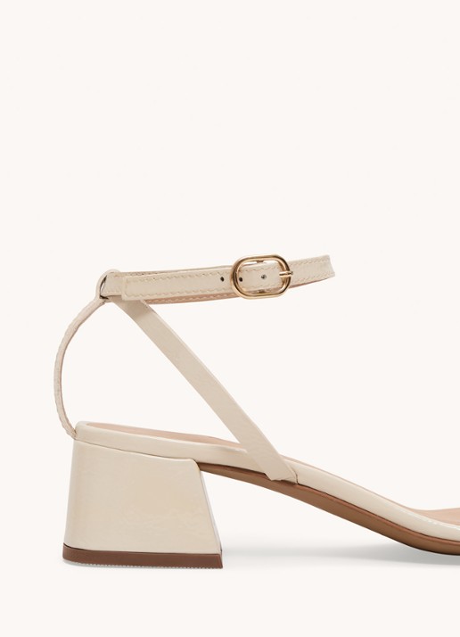 Phase Eight Sandalette van leer - detail 4 creme