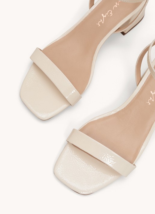 Phase Eight Sandalette van leer - detail 5 creme