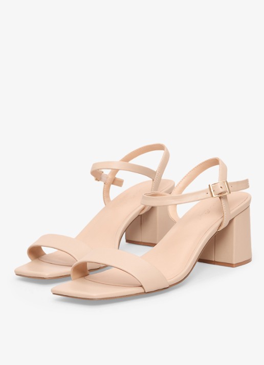 Phase Eight Sandalette van leer - detail 3 neutral