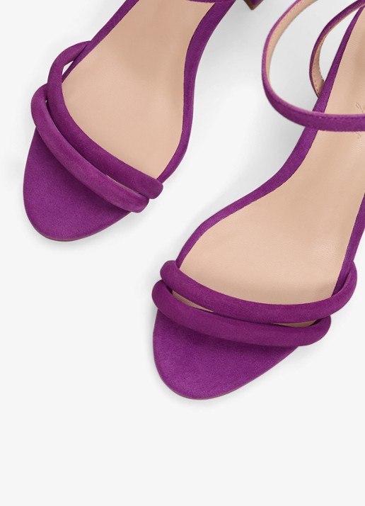 Phase Eight Sandalette van suède - detail 4 paars
