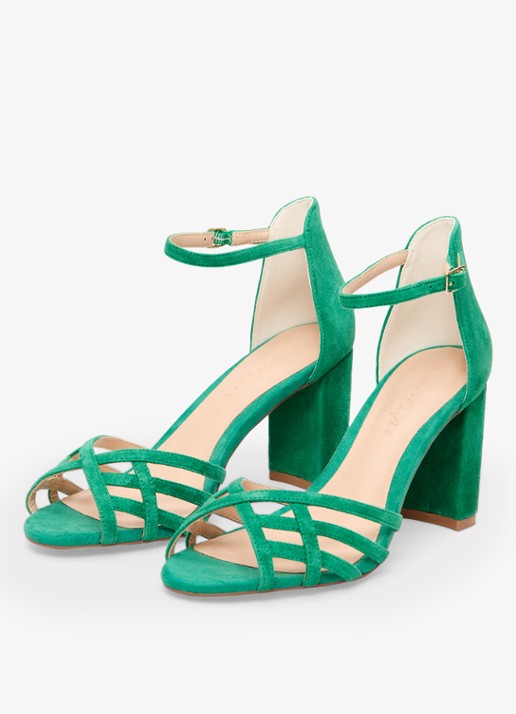 Phase Eight Sandalette van suède - detail 4 groen