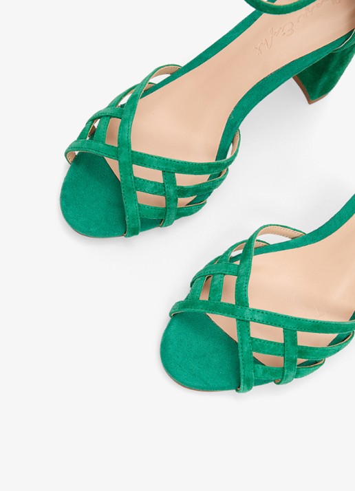 Phase Eight Sandalette van suède - detail 6 groen