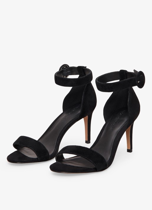 Phase Eight Sandalette van suède - detail zwart